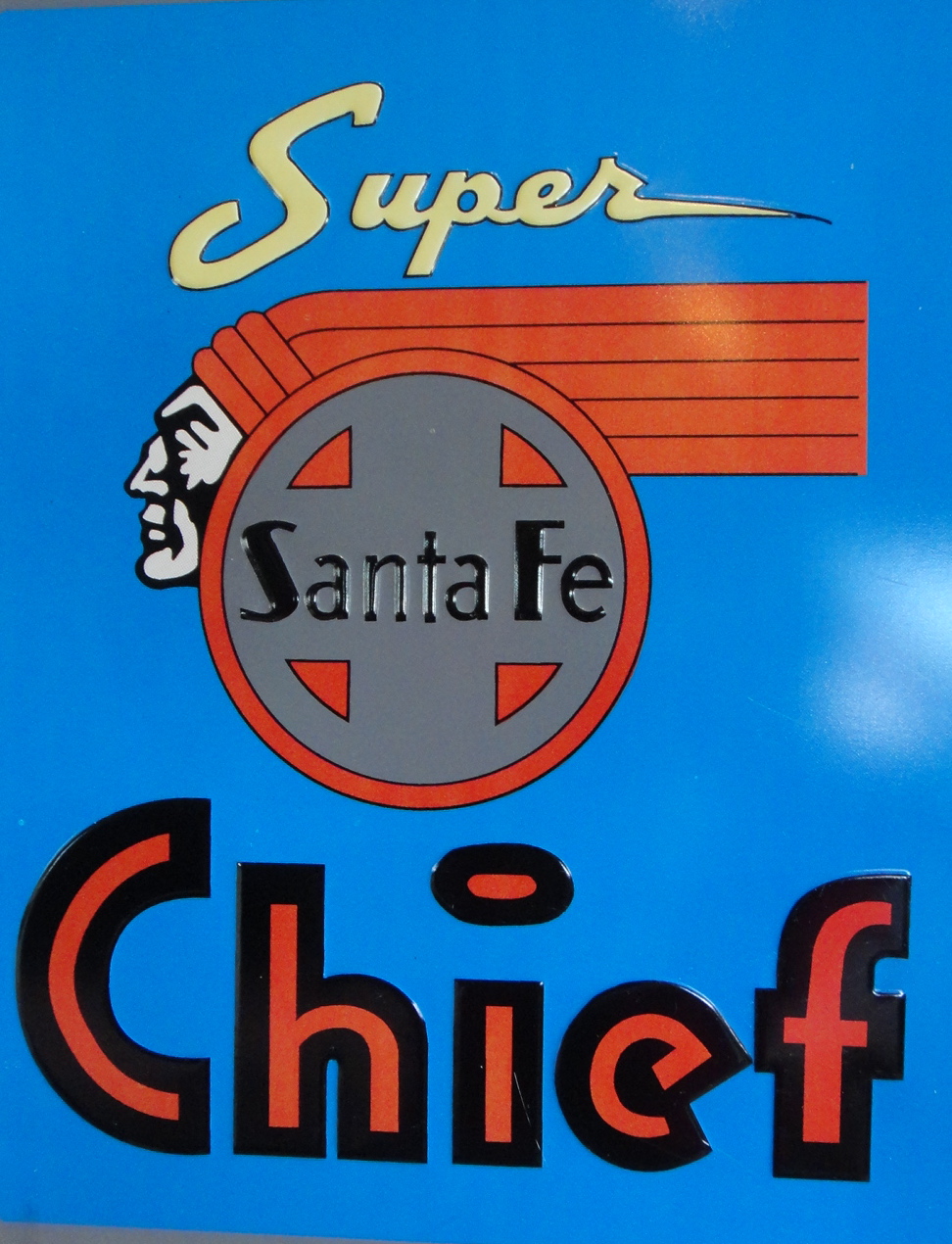 Fun with old signs, Super Santa Fe Chief